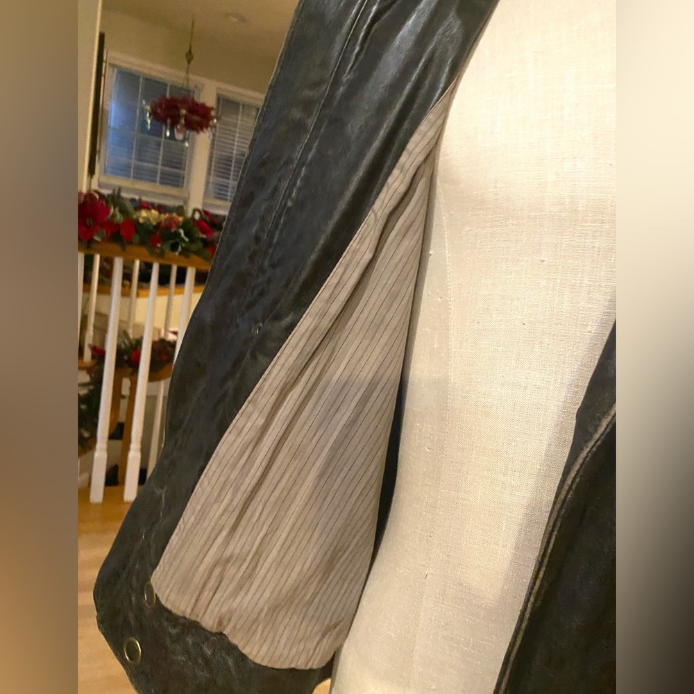 Mike & Chris Black Leather Men's Jacket - Picture 7 of 12